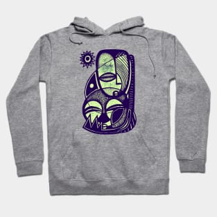 "Nobeel" - Love -  Mother and Child African Symbolic Art Hoodie